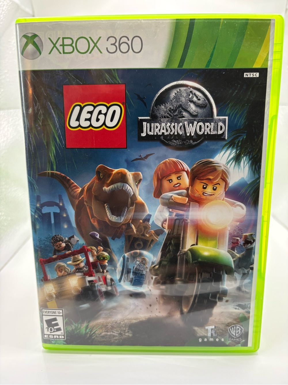 LEGO Jurassic World Xbox 360 Game - Neon Green Case